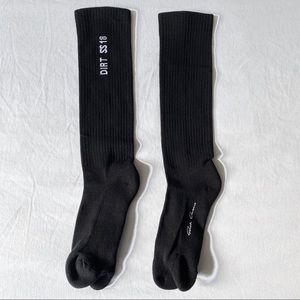 SOLD New RICK OWENS Black Tabi (Split Toe) Socks SS18